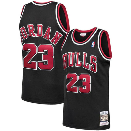 Chicago Bulls Mitchell & Ness Black 1997-98 Hardwood Classics Jersey