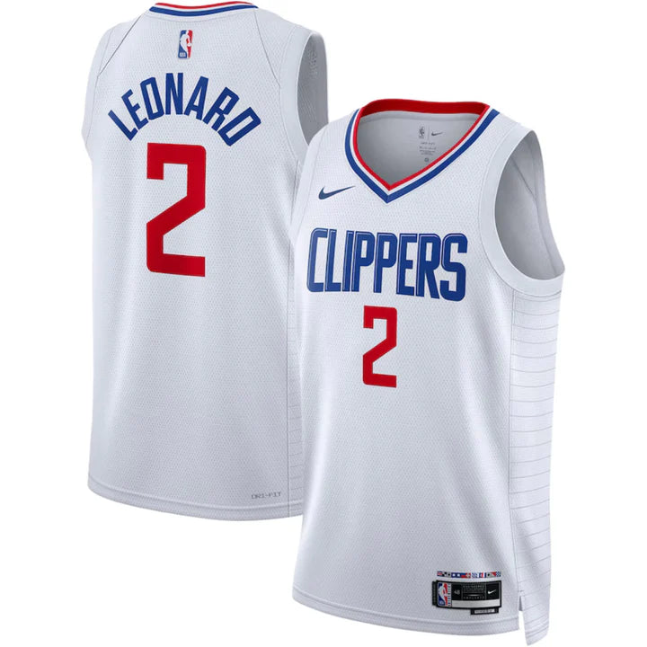 LA Clippers 2023/24 White Swingman Jersey - Association Edition