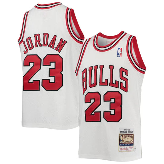 Chicago Bulls Mitchell & Ness White 1997-98 Hardwood Classics Jersey