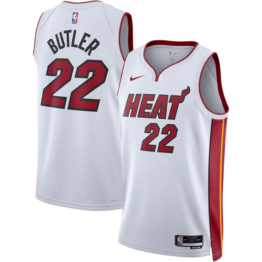 Miami Heat White 2023/24 Swingman Jersey - Association Edition