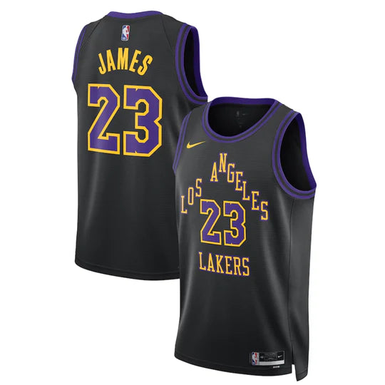 Los Angeles Lakers Black 2023/24 Swingman Jersey - City Edition