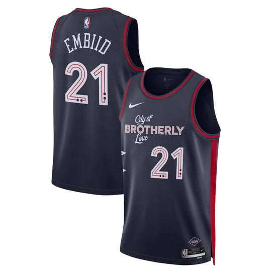 Philadelphia 76ers Navy 2023/24 Swingman Jersey - City Edition