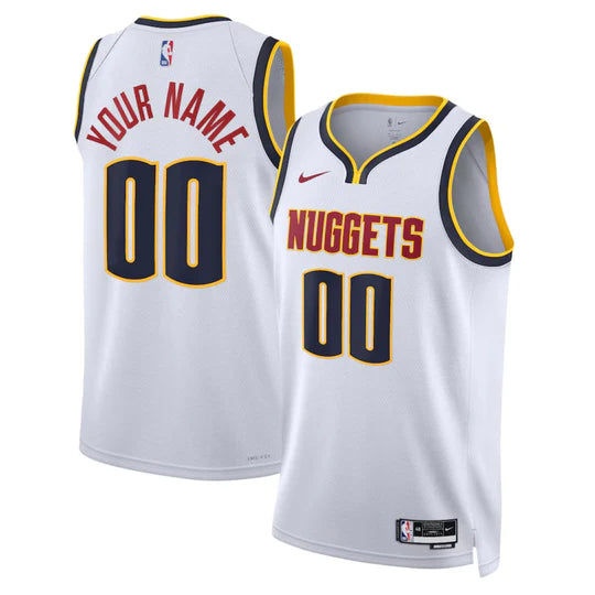 Denver Nuggets 2023/24 White Swingman Custom Jersey - Association Edition