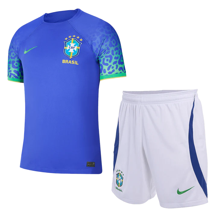 Brazil Kids 2022 Away Replica Kit