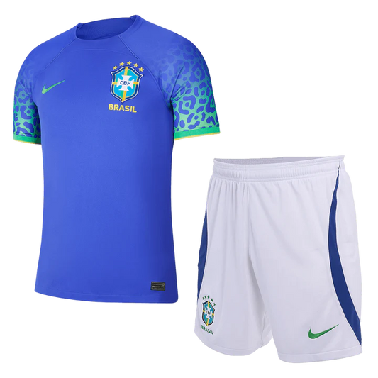 Brazil Kids 2022 Away Replica Kit