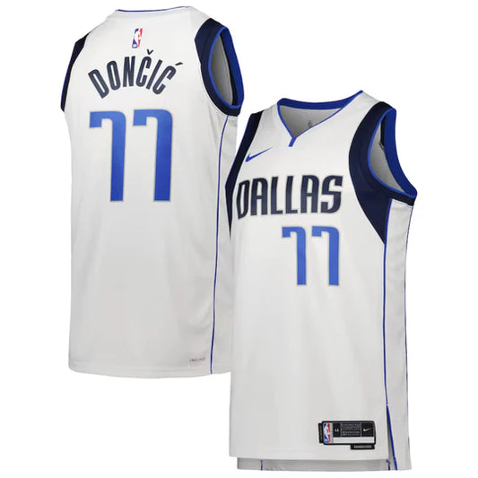 Dallas Mavericks 2023/24 White Swingman Jersey - Association Edition