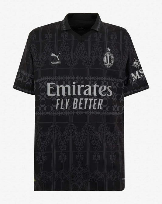 AC MILAN X PLEASURES 23/24 Fourth Jersey - Dark Version