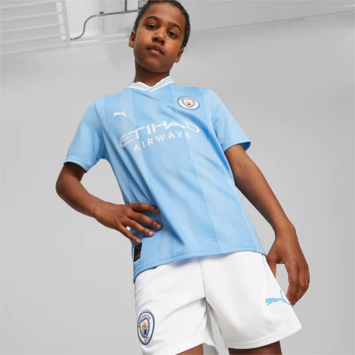 Manchester City 23/24 Home Kit Kids Replica